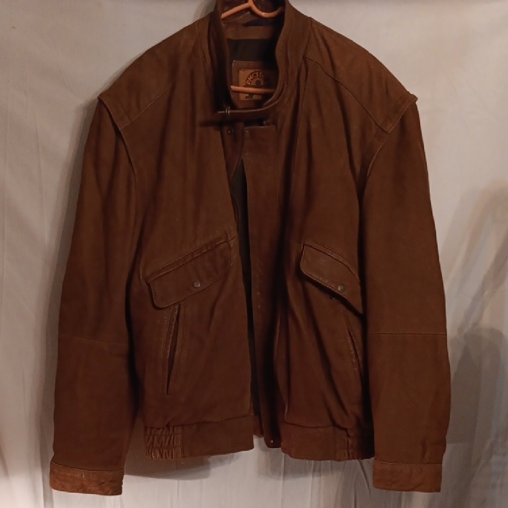 Phase 2 Men's Brown Leather Jacket 2X